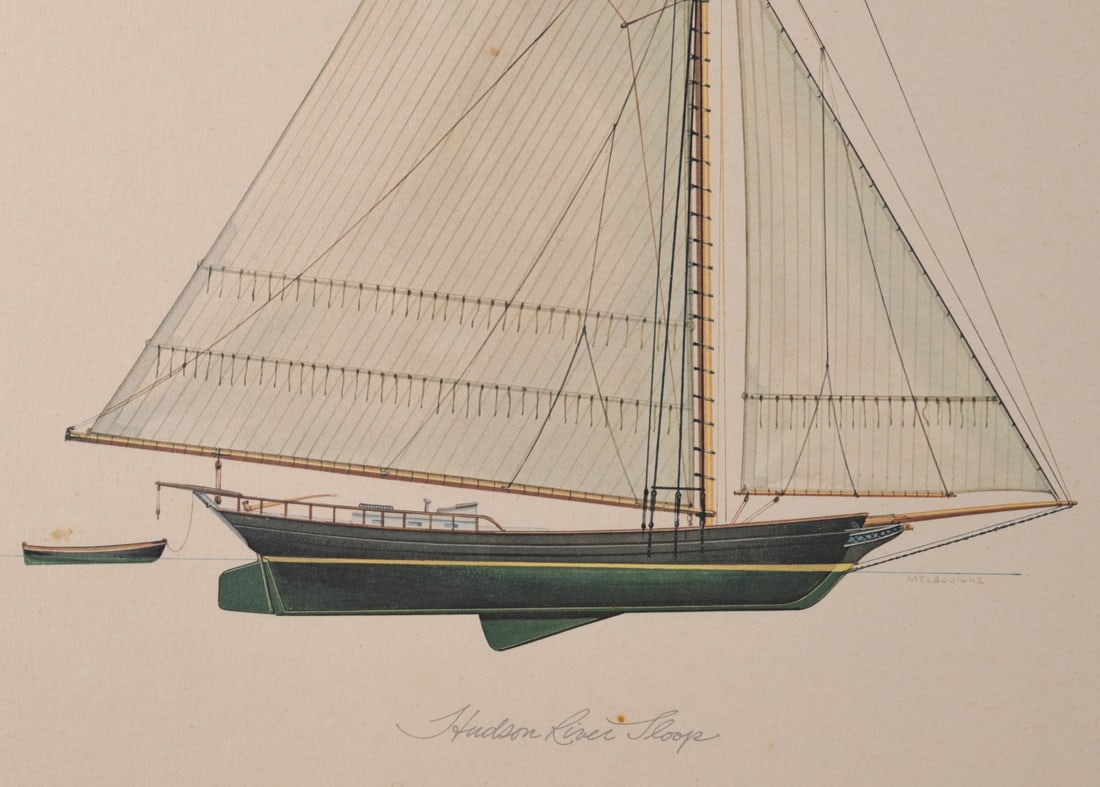 After Melbourne Smith "Hudson River Sloop" - 2