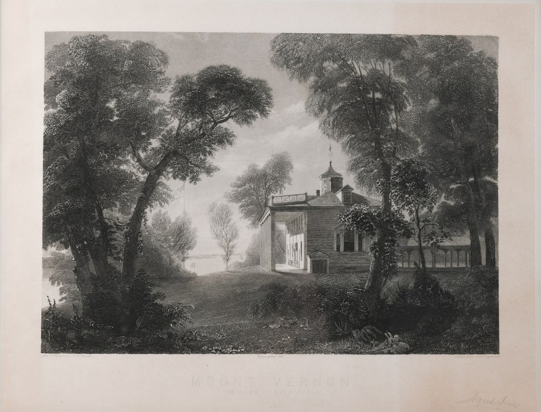 Late 19th C. Mount Vernon Engraving (1 of 6)