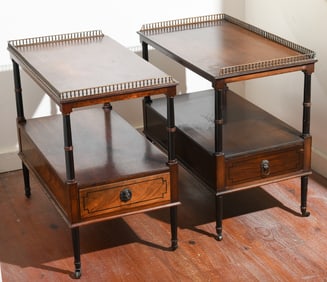 Pair of Federal Revival Side Tables
