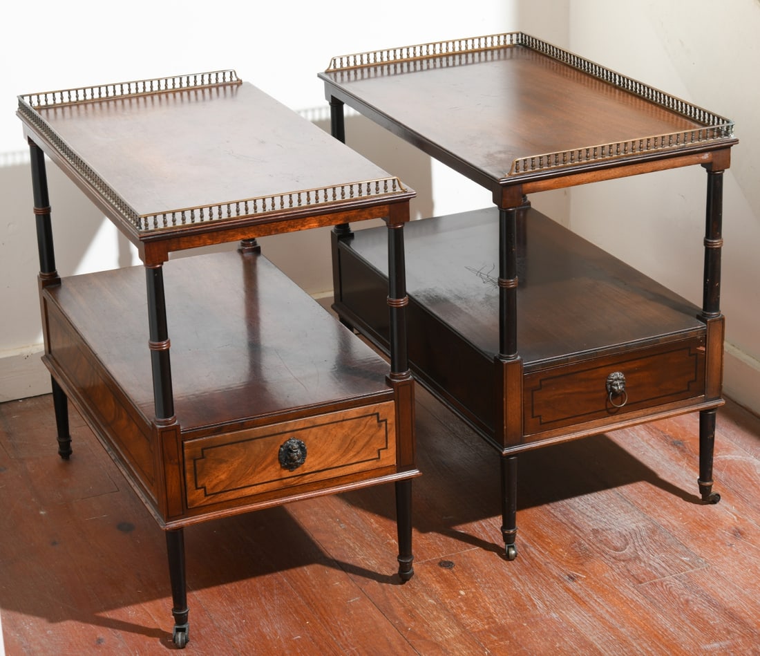 Pair of Federal Revival Side Tables (1 of 9)