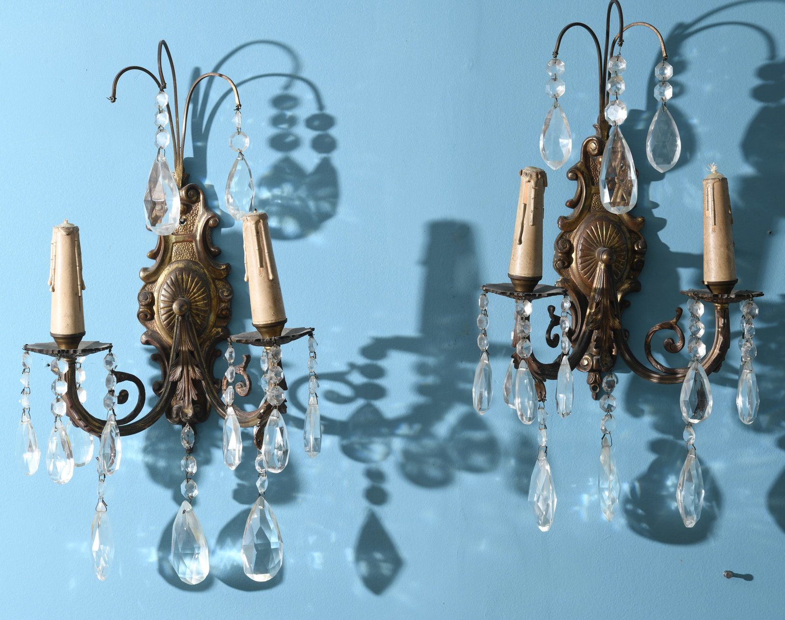 Pair of Spanish Revival Style Prism Wall Sconces (1 of 5)