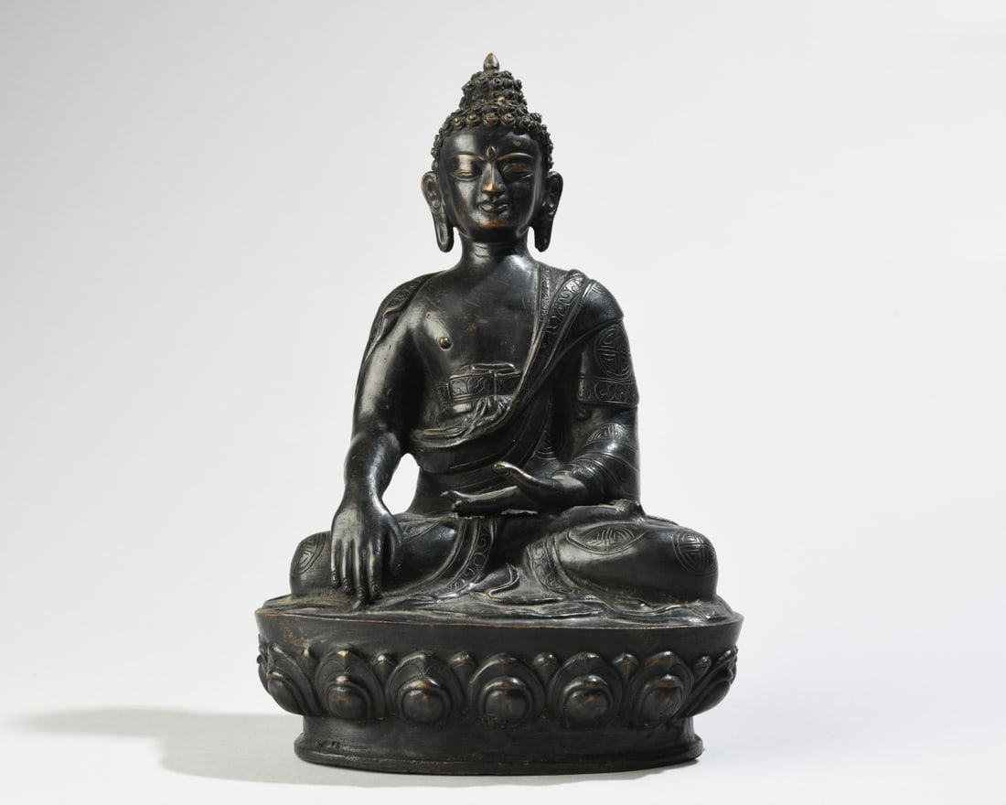 Patinated Bronze Buddha