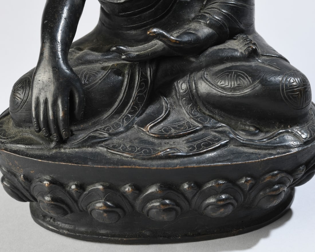 Patinated Bronze Buddha - 5