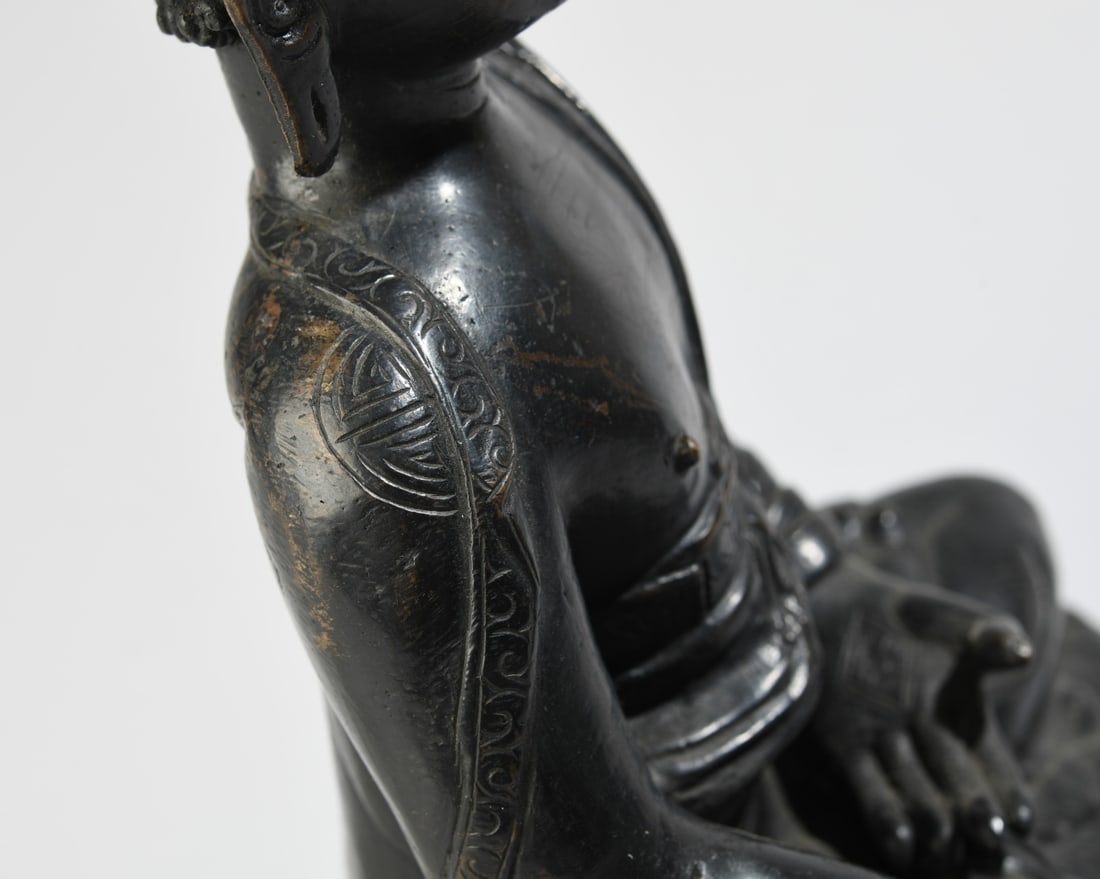 Patinated Bronze Buddha - 6