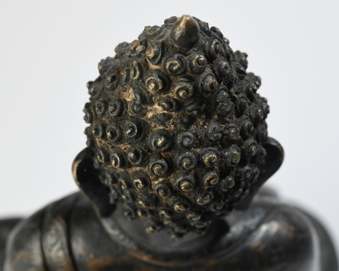 Patinated Bronze Buddha - 8