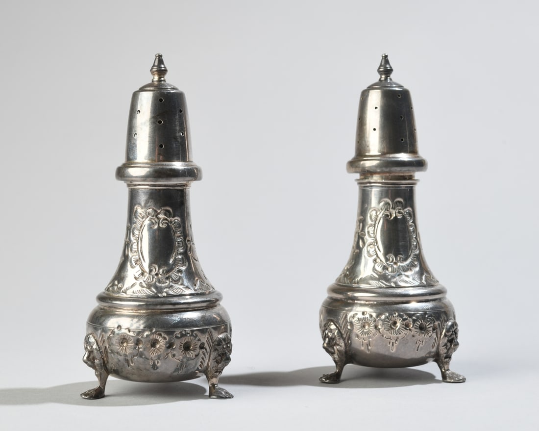 Pair Sterling Silver Shakers