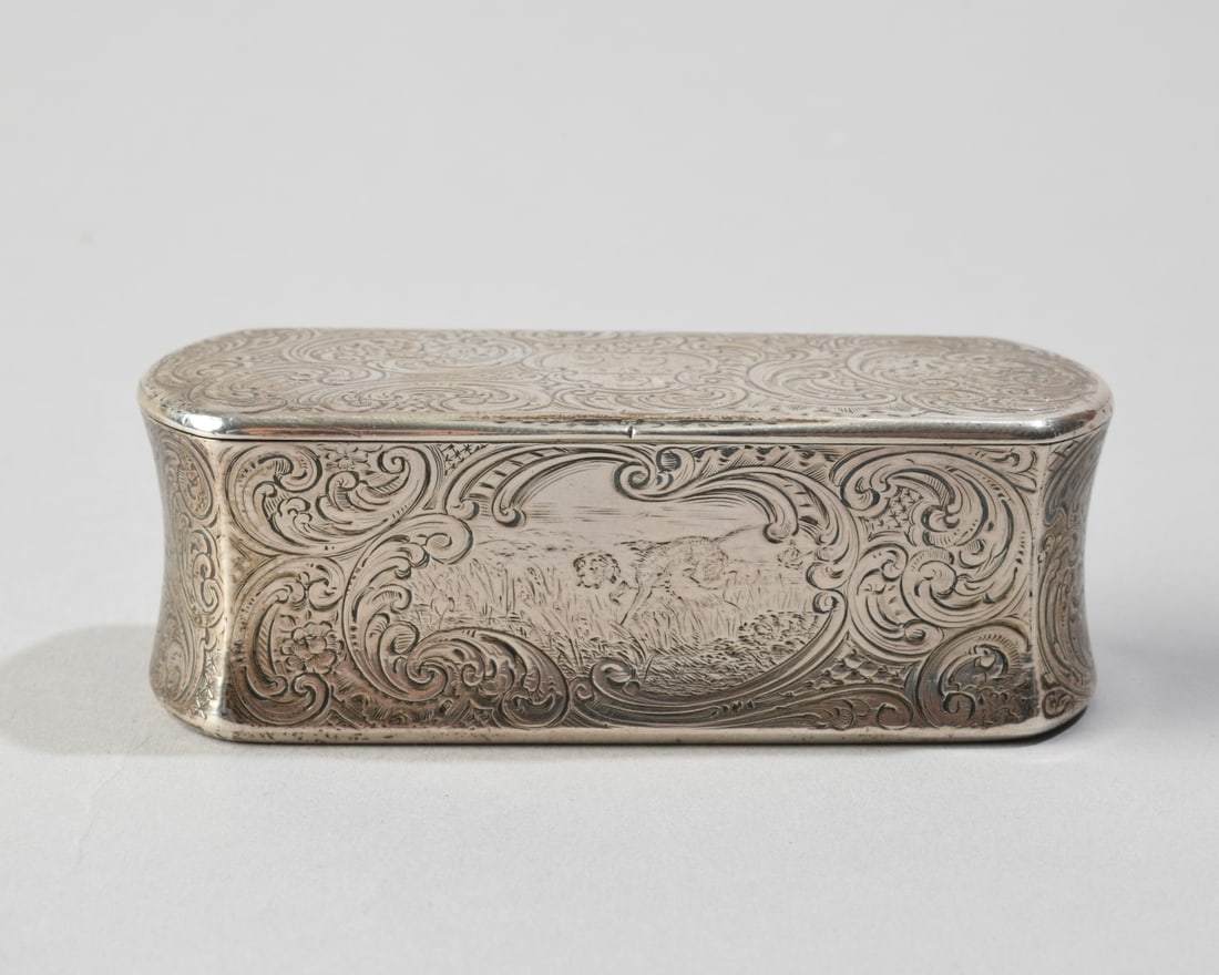 Victorian Sterling Snuff Box, "Brother Officer" (1 of 7)