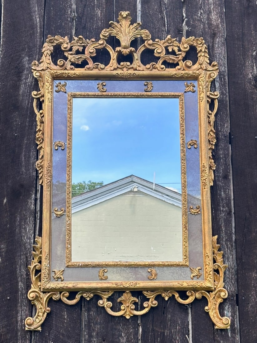 20th C. Italian Rococo Style Gilt Mirror (1 of 12)