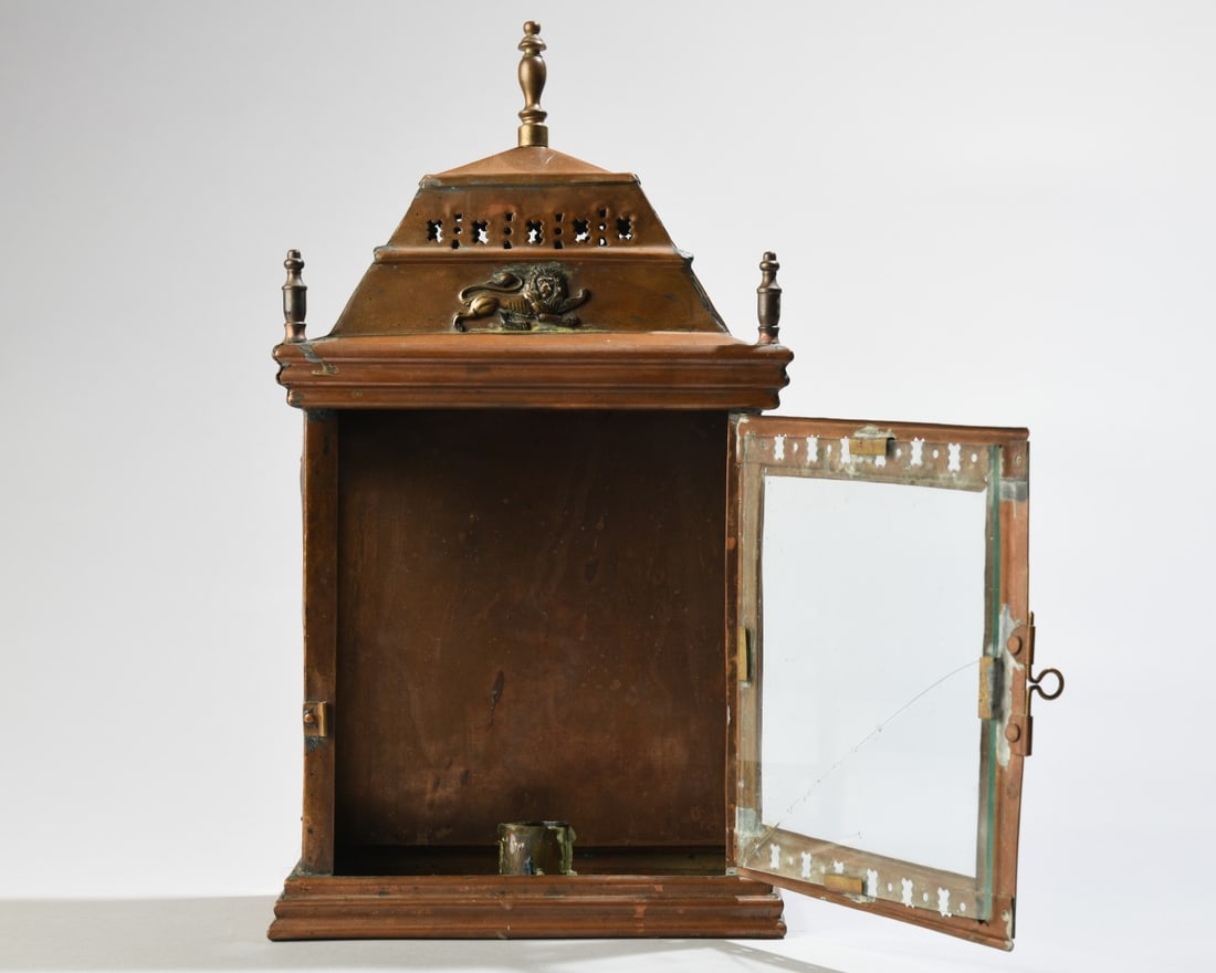 Victorian Copper Hall Lantern - 4
