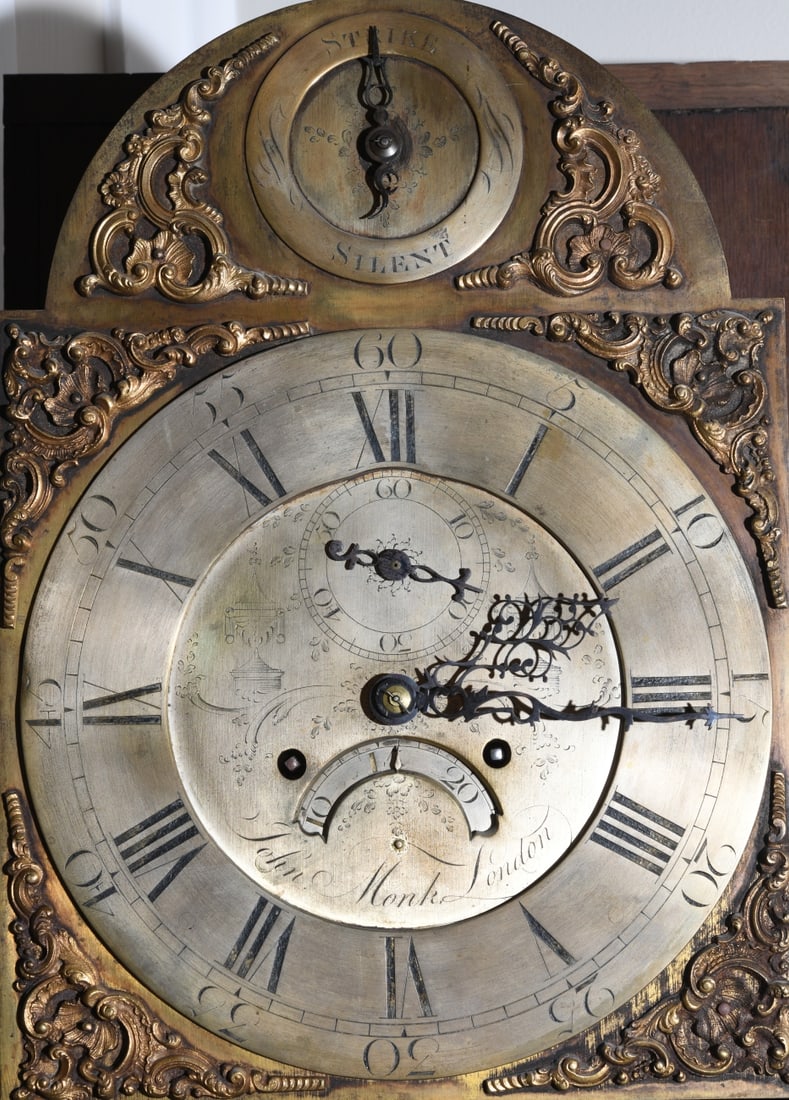 18th C. English Japanned Longcase Clock (1 of 19)