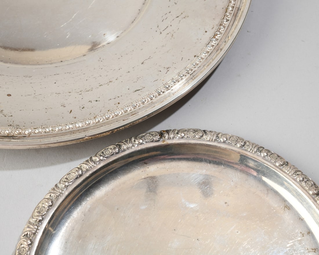 Two Sterling Silver Plates - 2