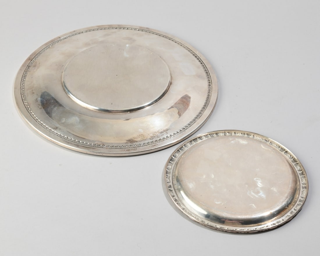 Two Sterling Silver Plates - 3
