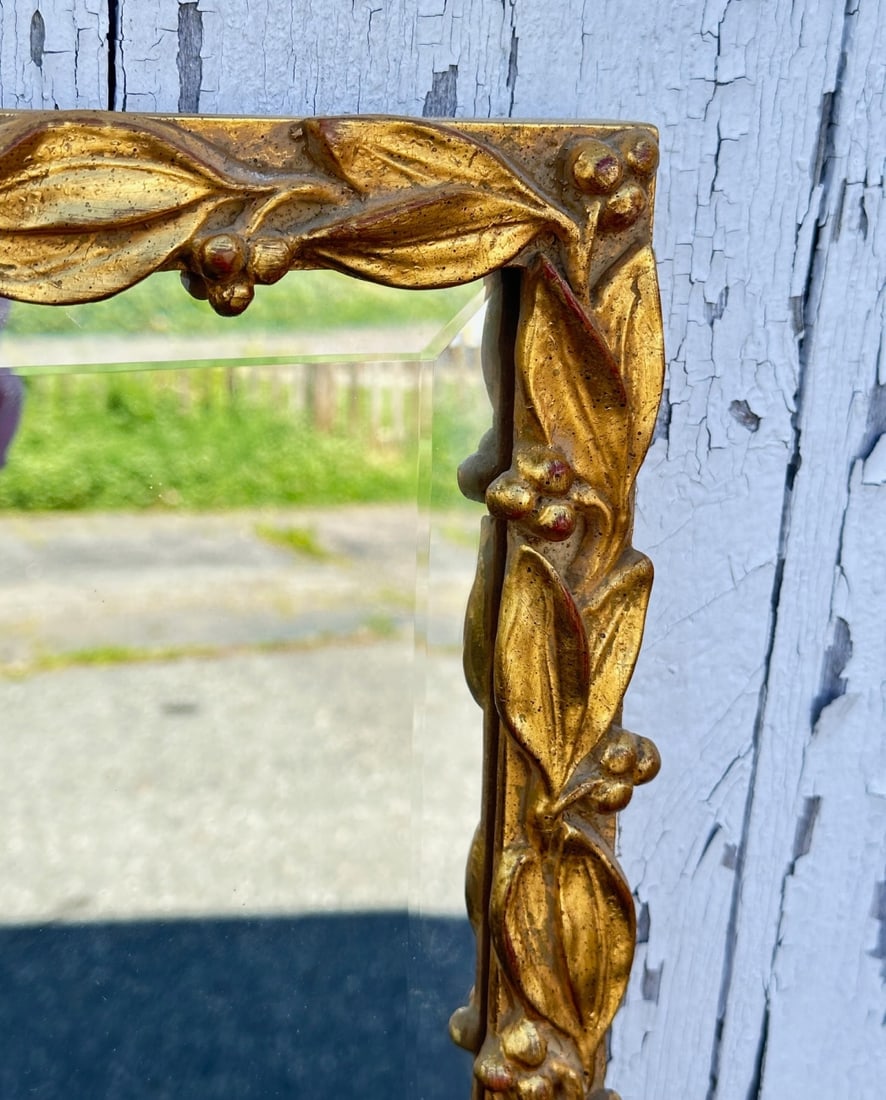 Carvers’ Guild Gilt Wood "Leaf and Berry" Mirror (1 of 7)