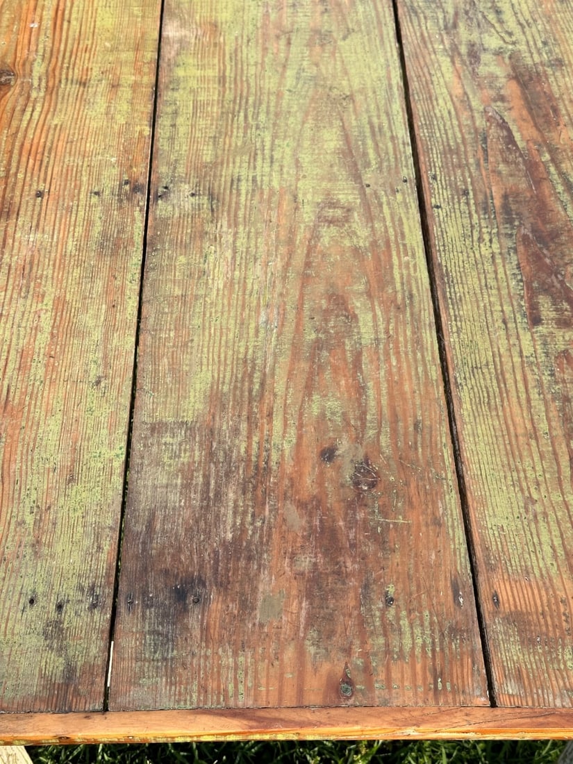 American Primitive Painted Pine Farm Table - 3