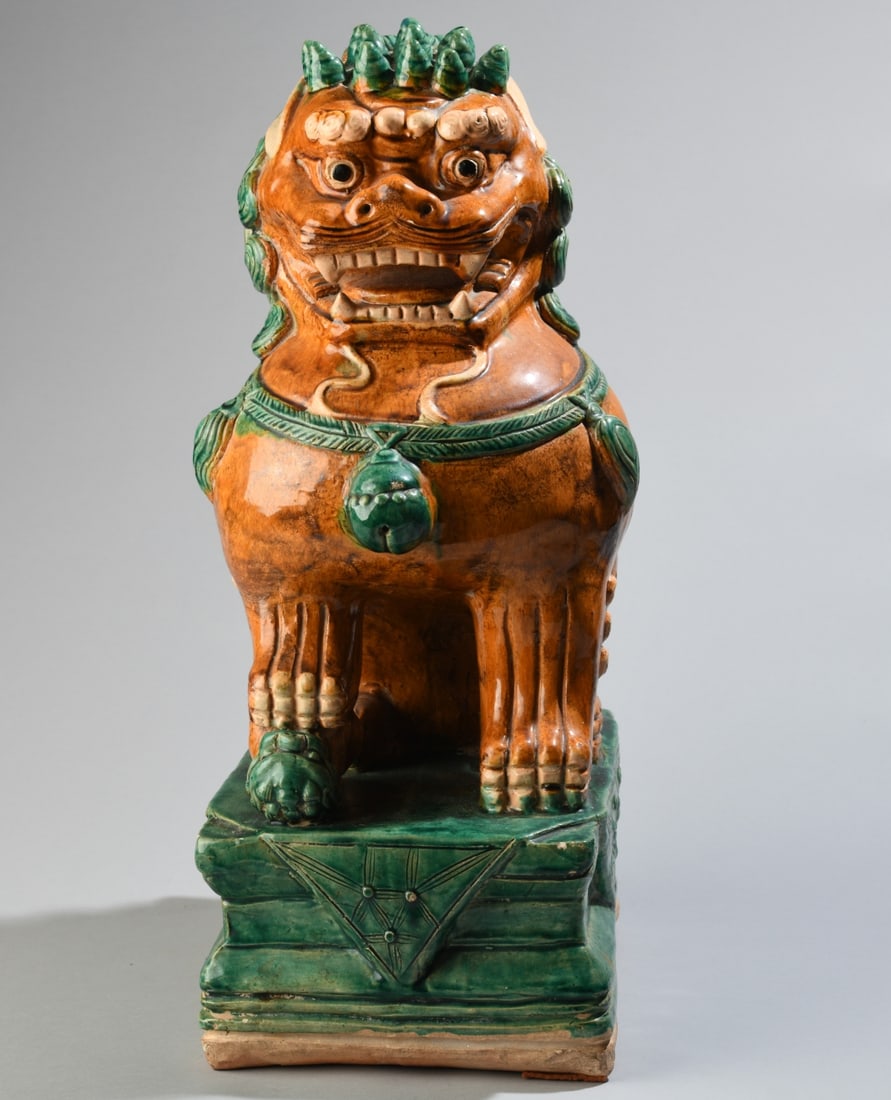 20th Century Chinese Sancai Foo Dog: Dimensions approx. 19" x 11" x 7 1/2". Our primary recommendation is to arrange shipping yourself using Blue Ridge Pack & Ship. Most bidders find this is the most economical route. Simply reach out