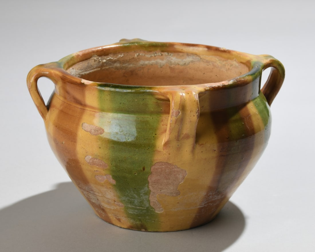 Antique French Glazed Pottery Jardinière (1 of 14)