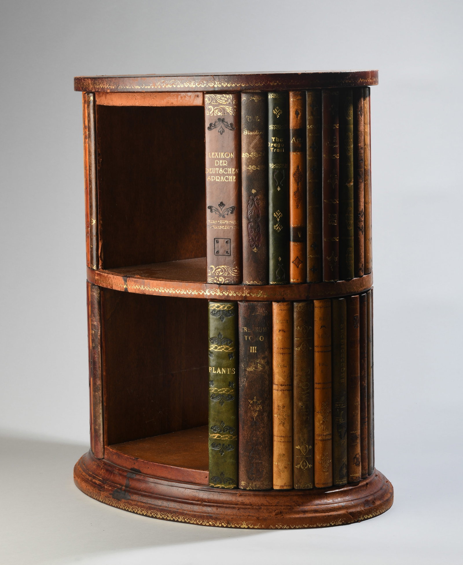 Tompe L'oeil Faux Book Oval Table (1 of 15)