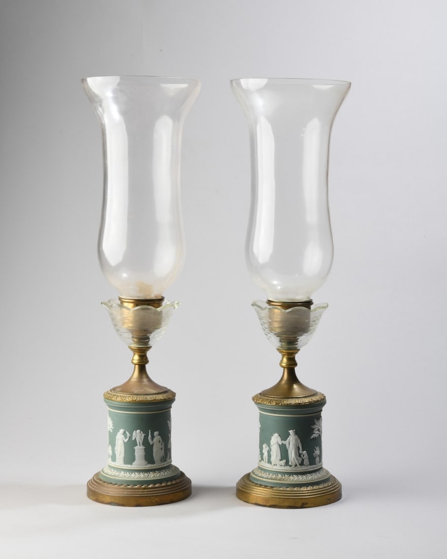 Pair of Wedgwood Jasperware Lamps (1 of 8)
