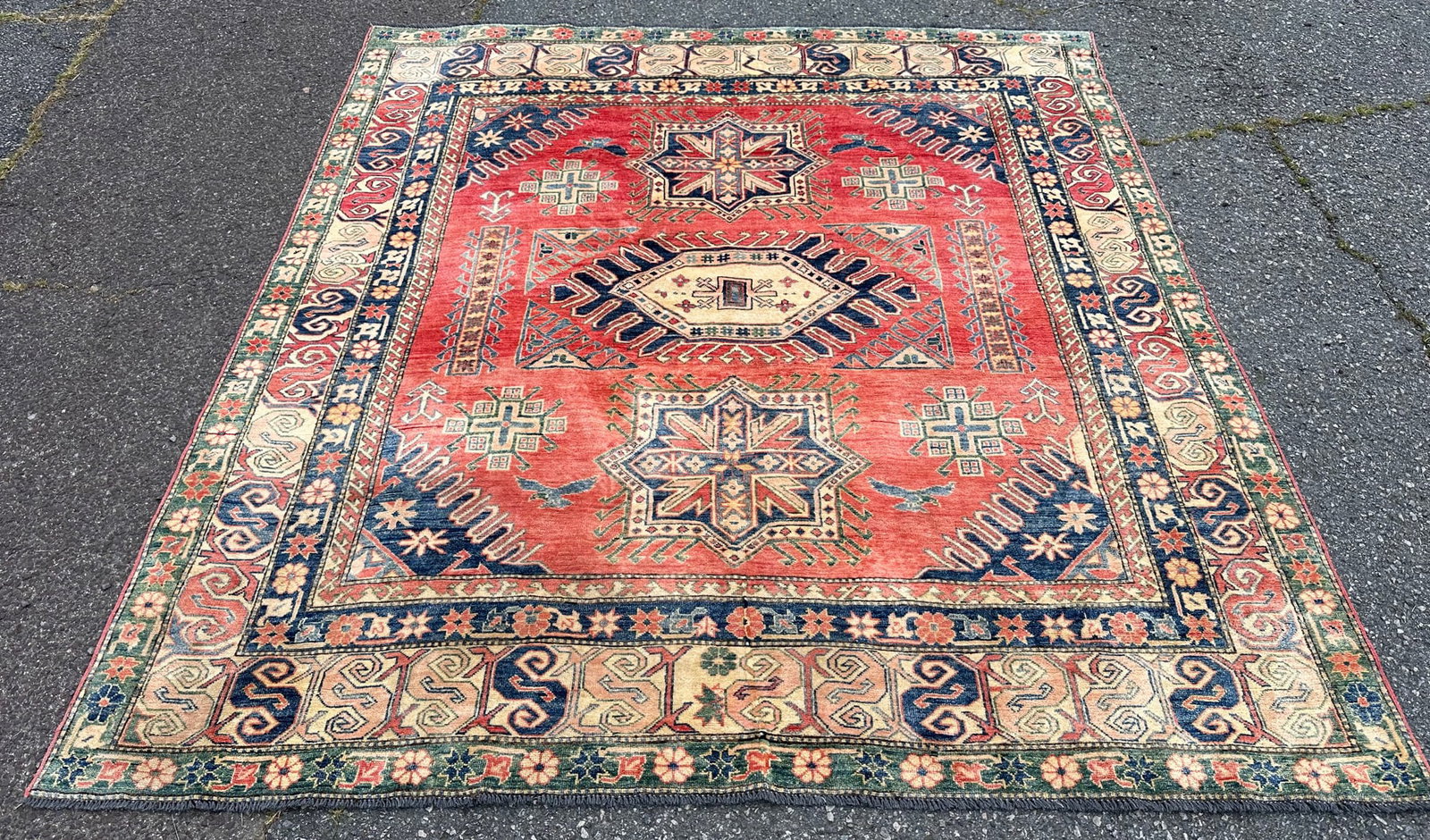 Hand Knotted Kazak Style Rug (1 of 5)