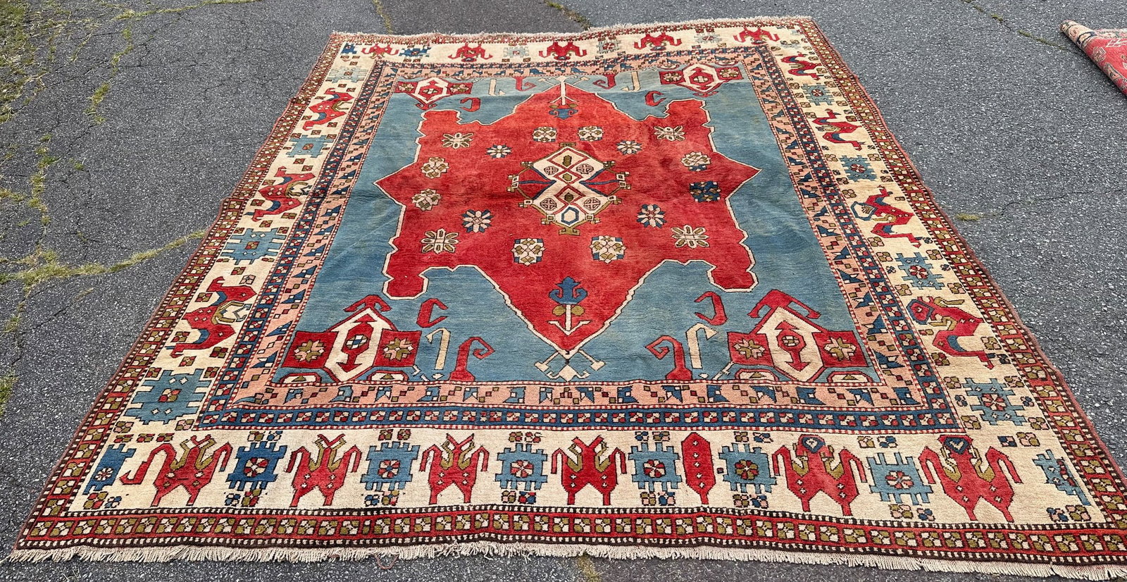 Hand Knotted Kazak Style Rug (1 of 7)