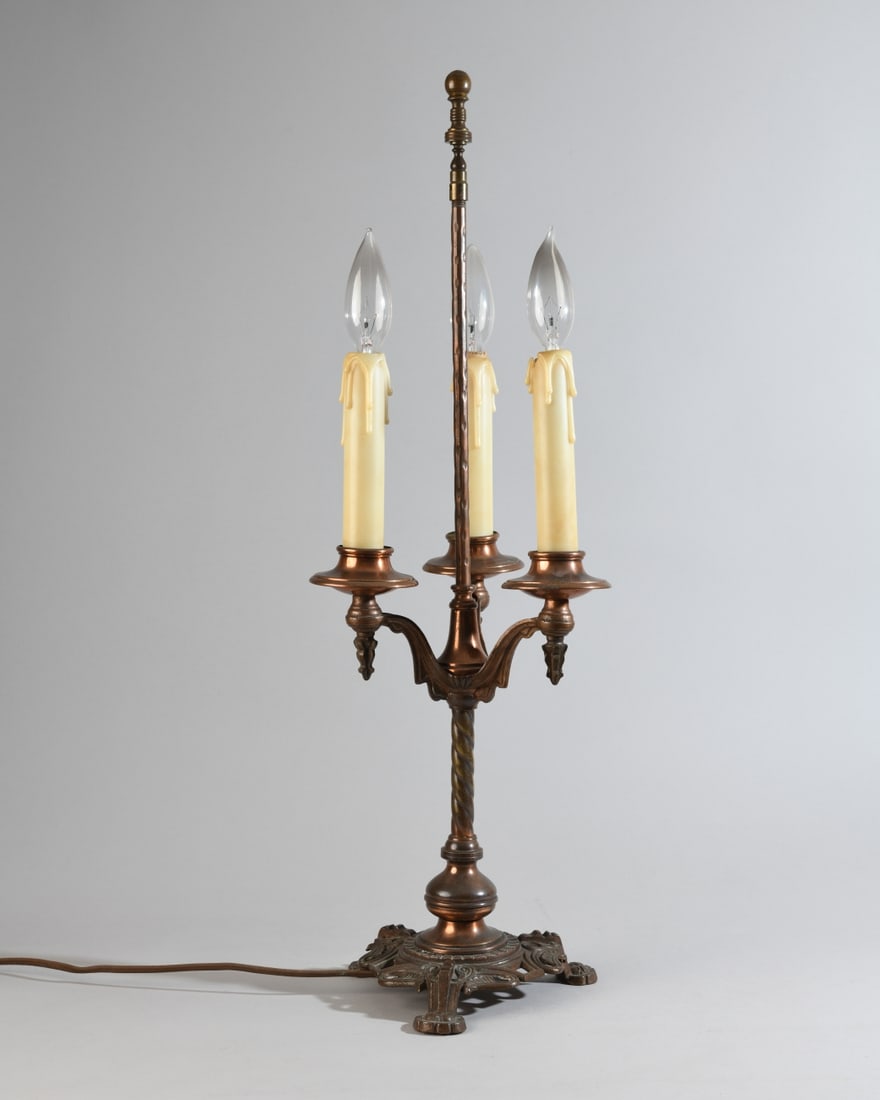 Three-Light Bouillotte Table Lamp (1 of 6)