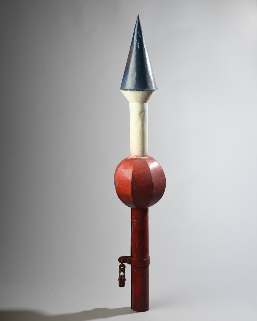 Antique Painted Barber Pole (1 of 6)