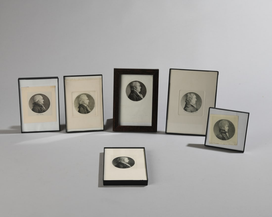 Six Saint-Memin Portrait Engravings (1 of 8)