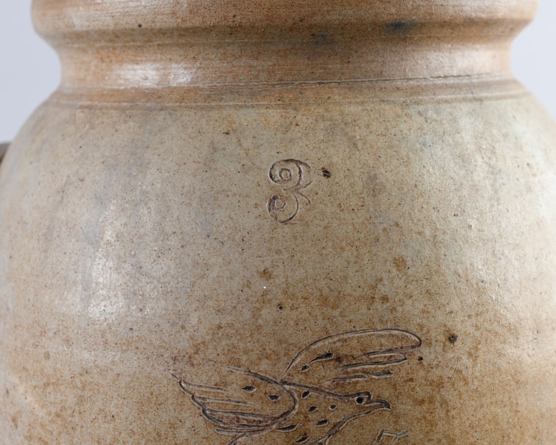 19th C. Stoneware Crock - 5