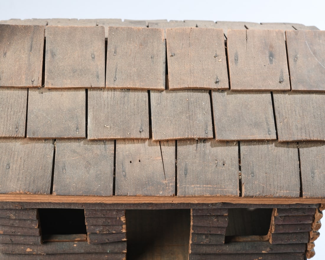 Folk Art Log Cabin Model - 2