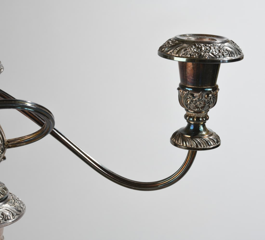 Silver Plate Candelabra - 3