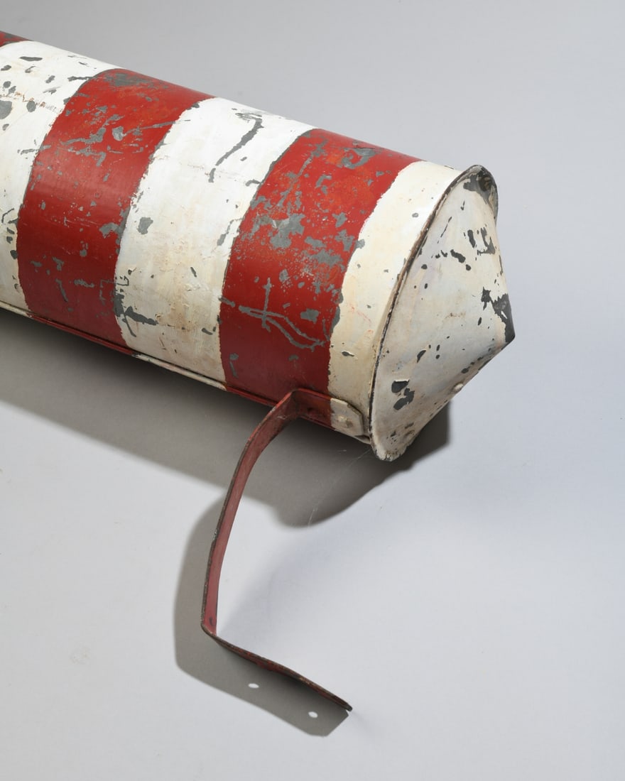 Antique Painted Barber Pole - 2