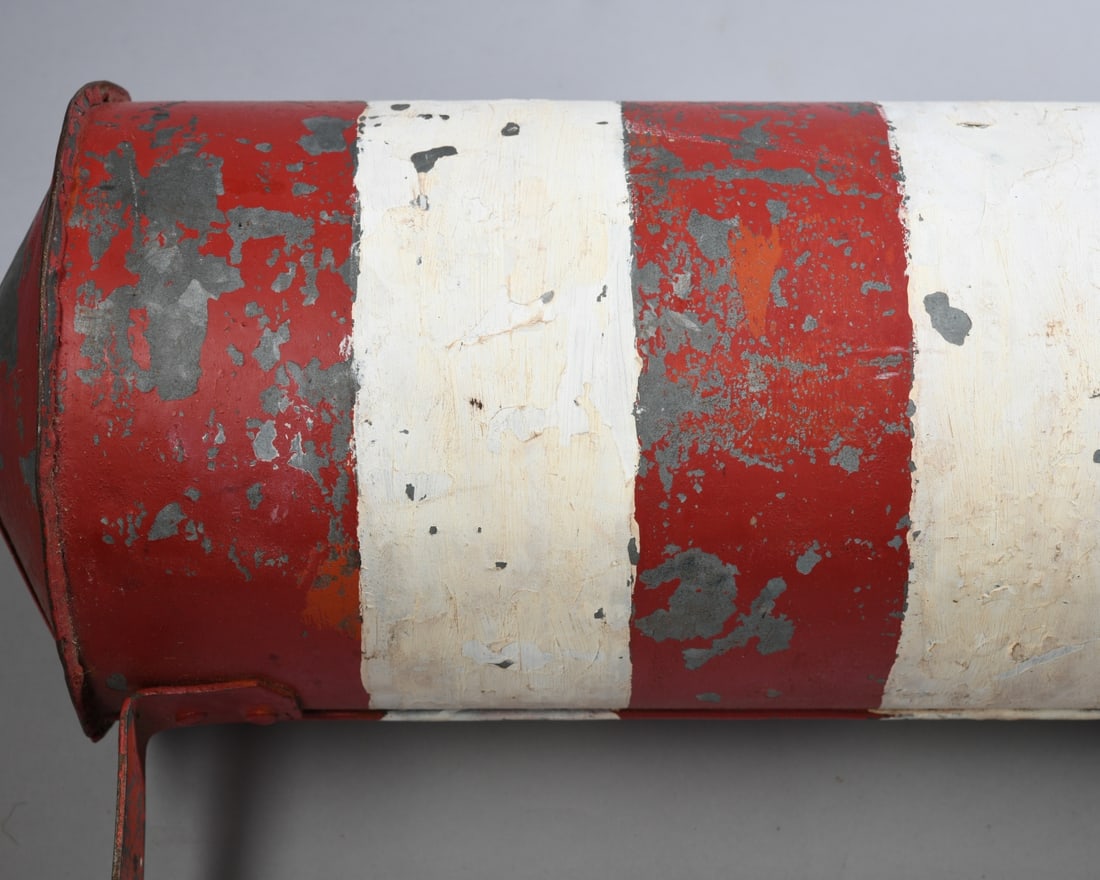Antique Painted Barber Pole - 3
