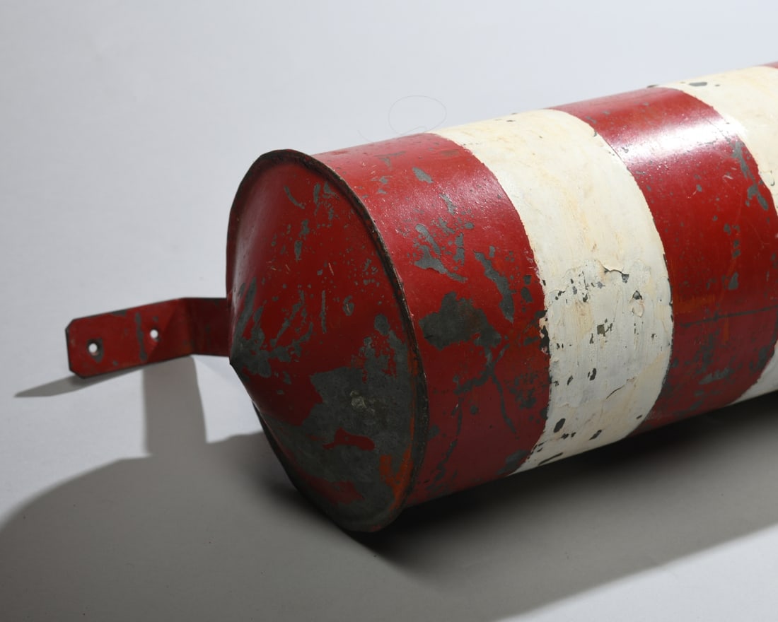 Antique Painted Barber Pole - 5
