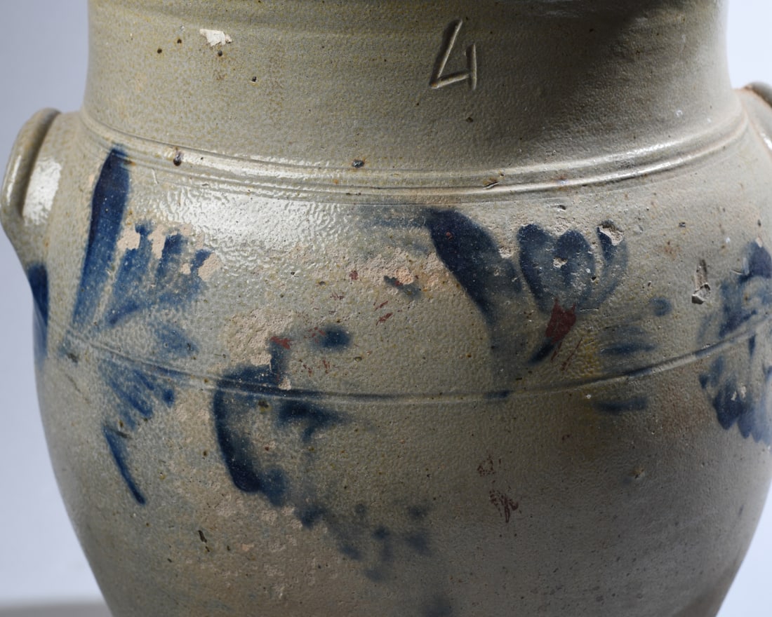 Salt Glazed 4-Gallon Stoneware Crock (1 of 8)