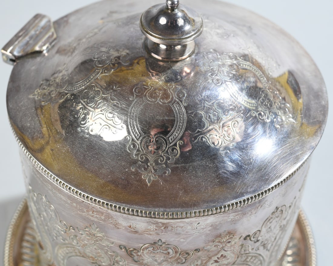 Silverplate Biscuit Box - 2