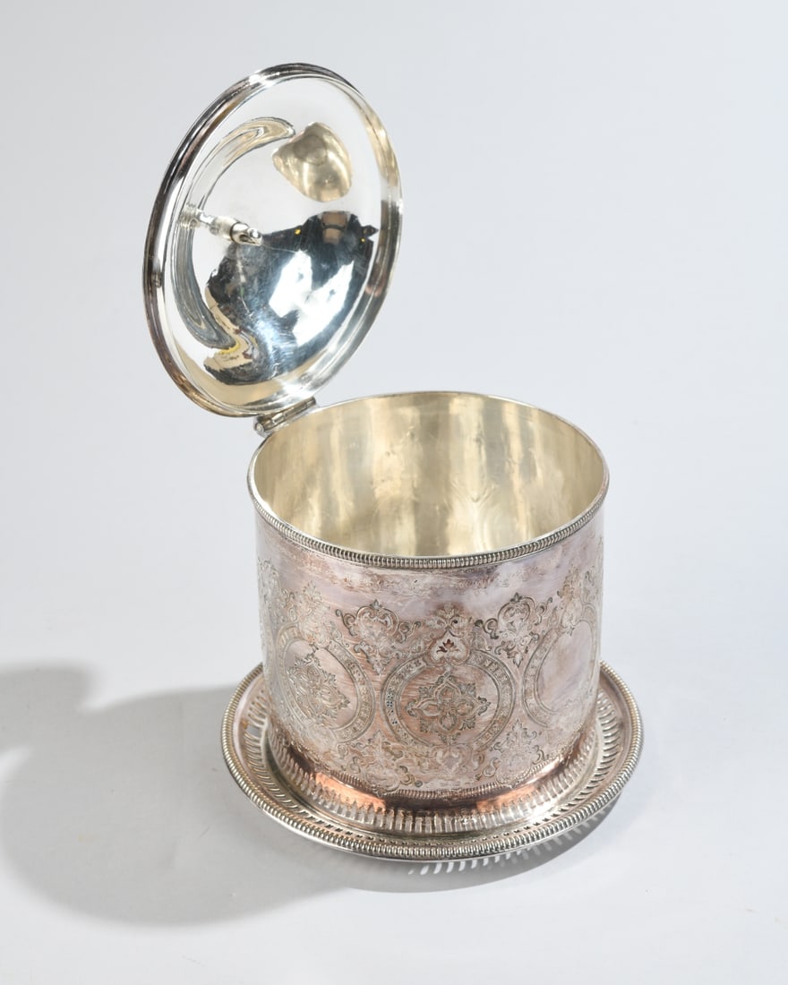 Silverplate Biscuit Box - 4