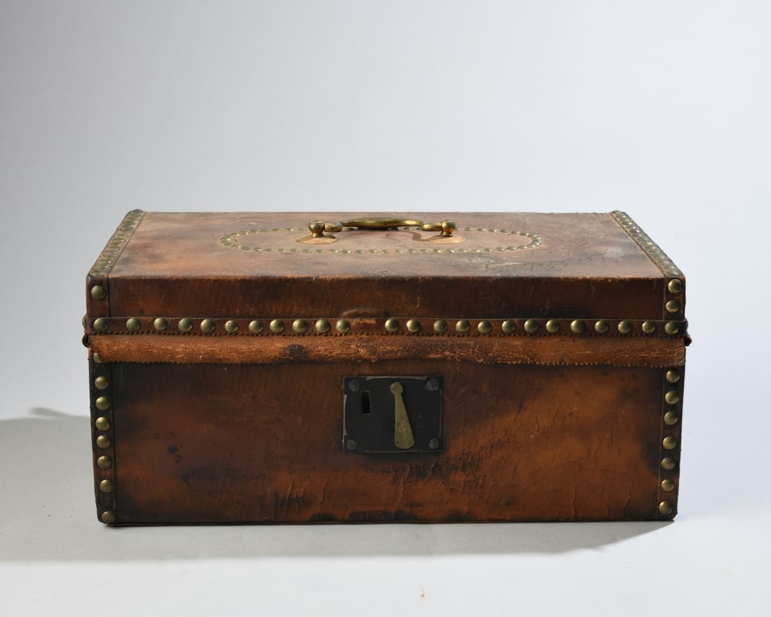 Leather Wrapped Document Box - 2