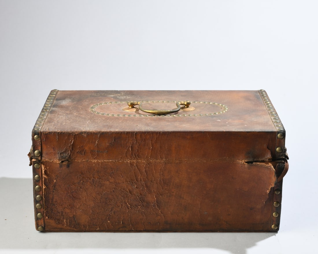 Leather Wrapped Document Box - 7