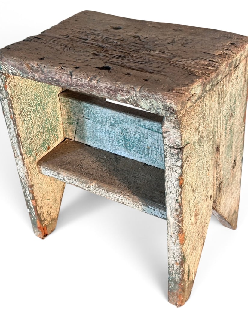American Primitive Painted Step Stool - 2