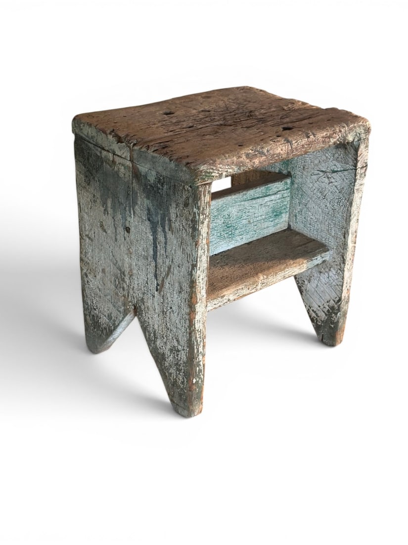 American Primitive Painted Step Stool - 3
