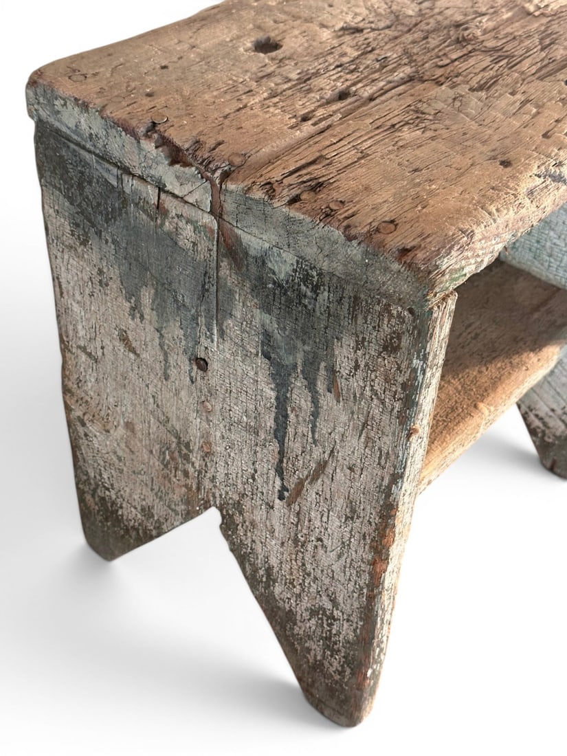 American Primitive Painted Step Stool - 4