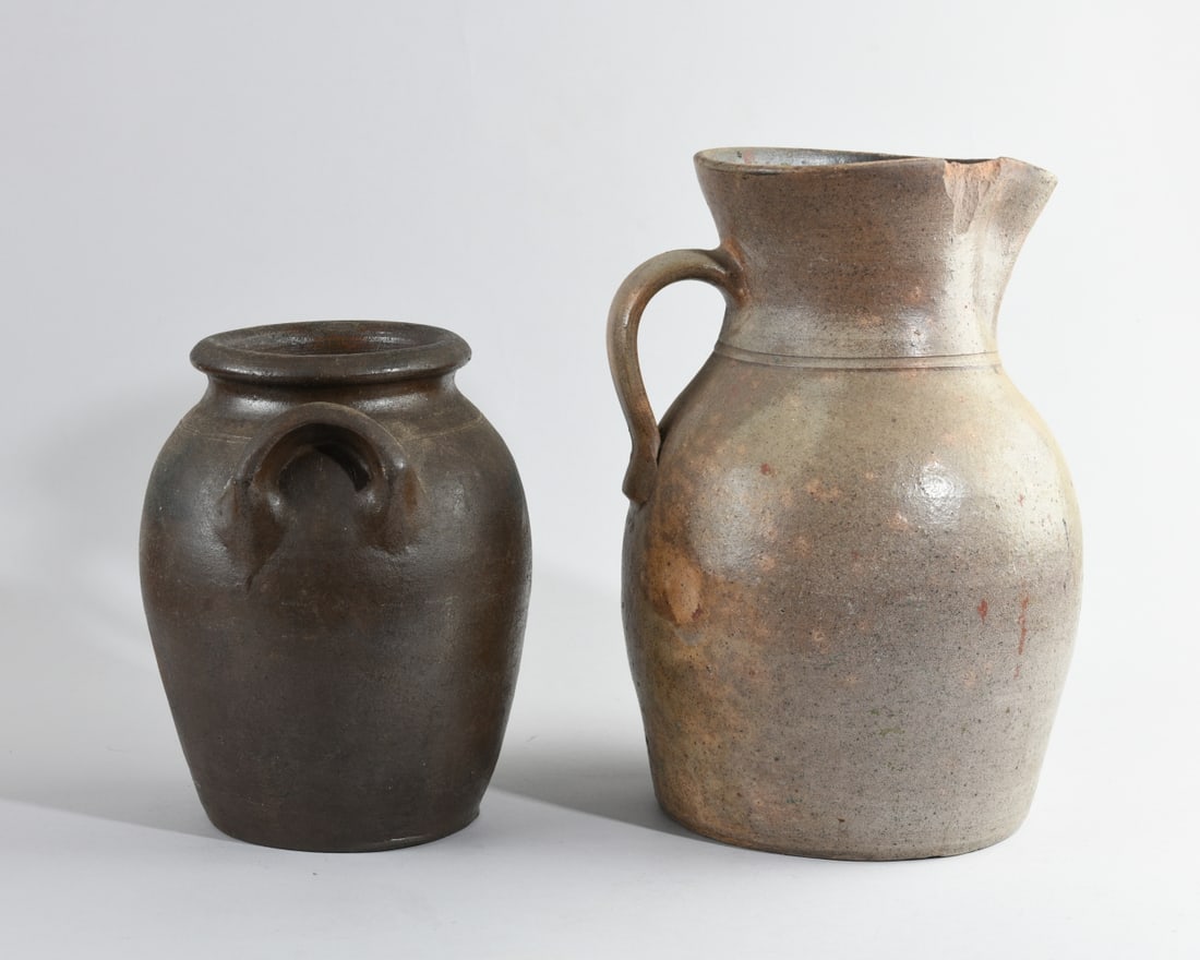 Two 19th C. Stoneware Vessels - 2