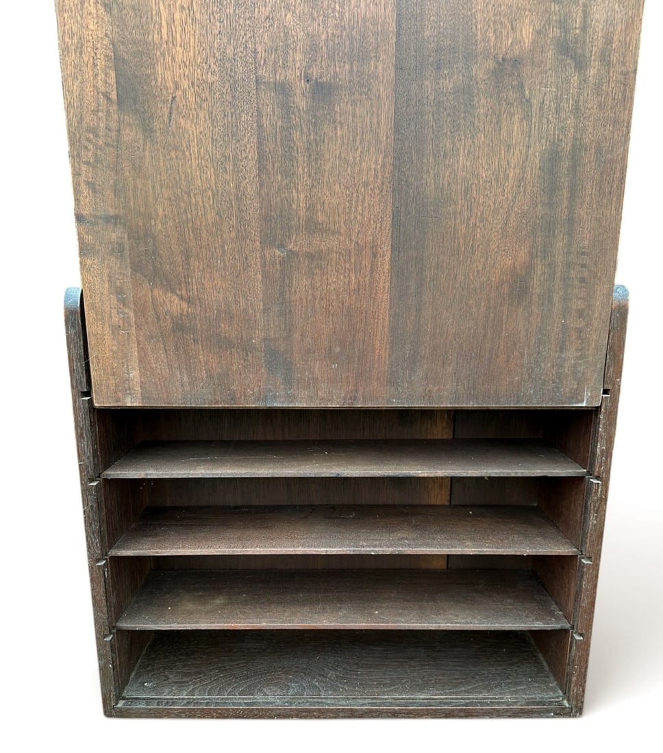 Walnut Hanging Letter File - 6