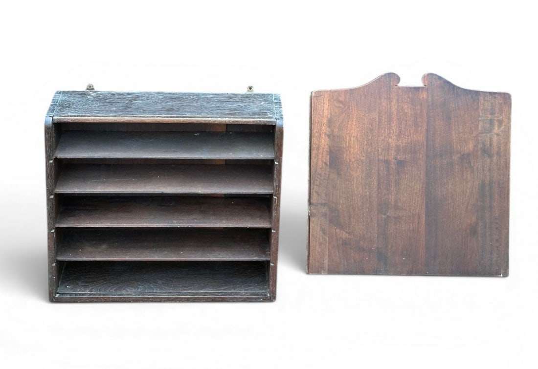 Walnut Hanging Letter File - 8