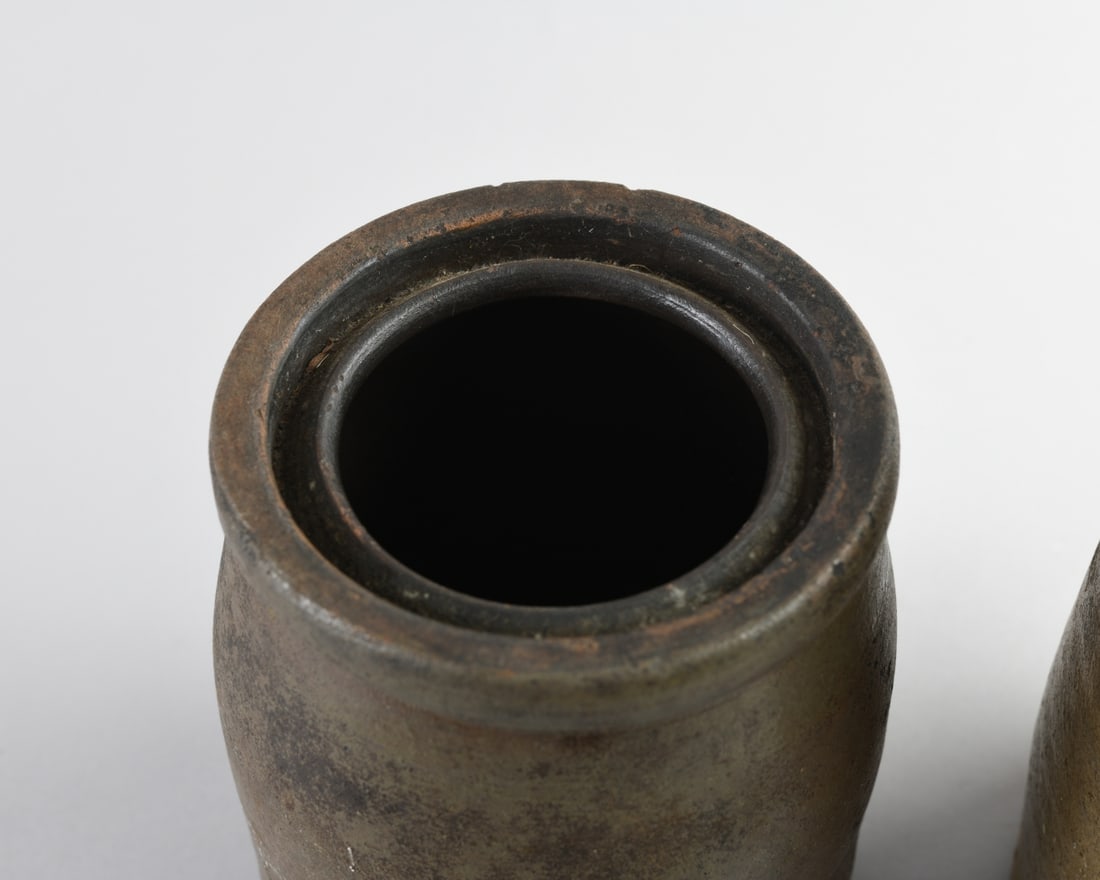 Two 19th C. Stoneware Crock Jars - 2