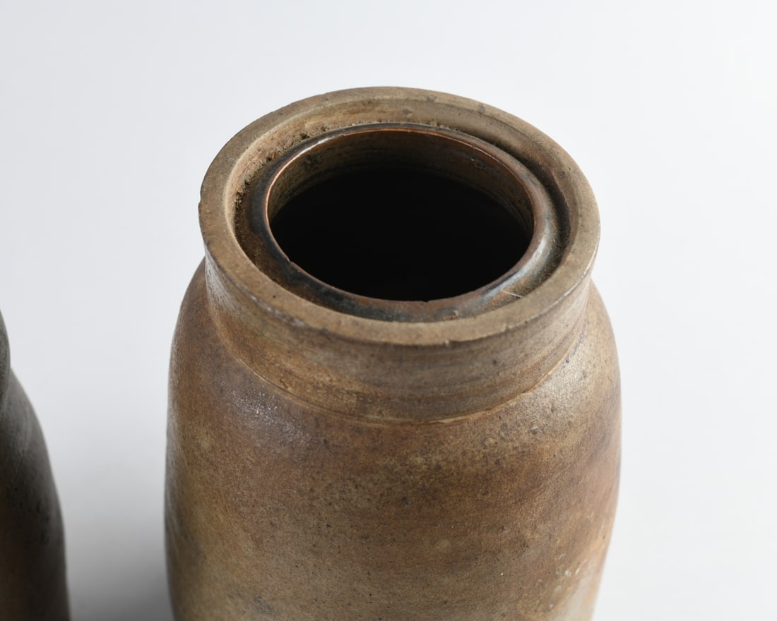 Two 19th C. Stoneware Crock Jars - 3