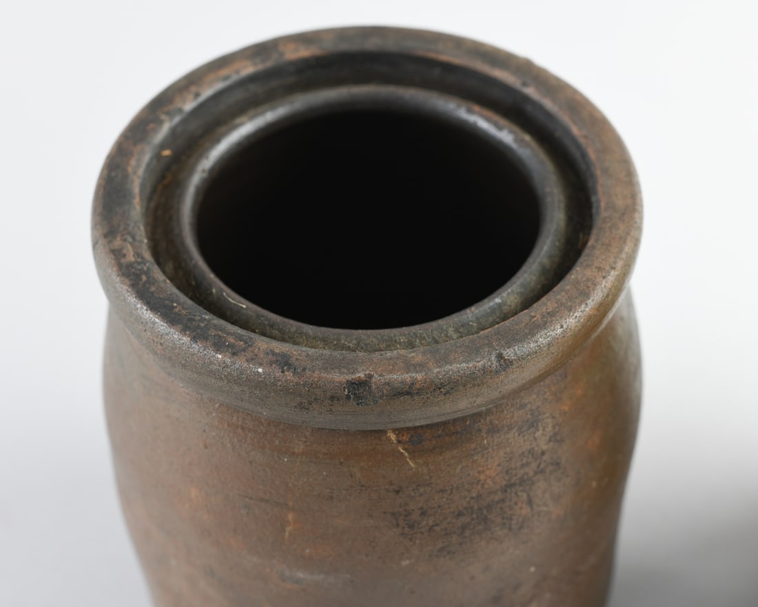 Two 19th C. Stoneware Crock Jars - 4
