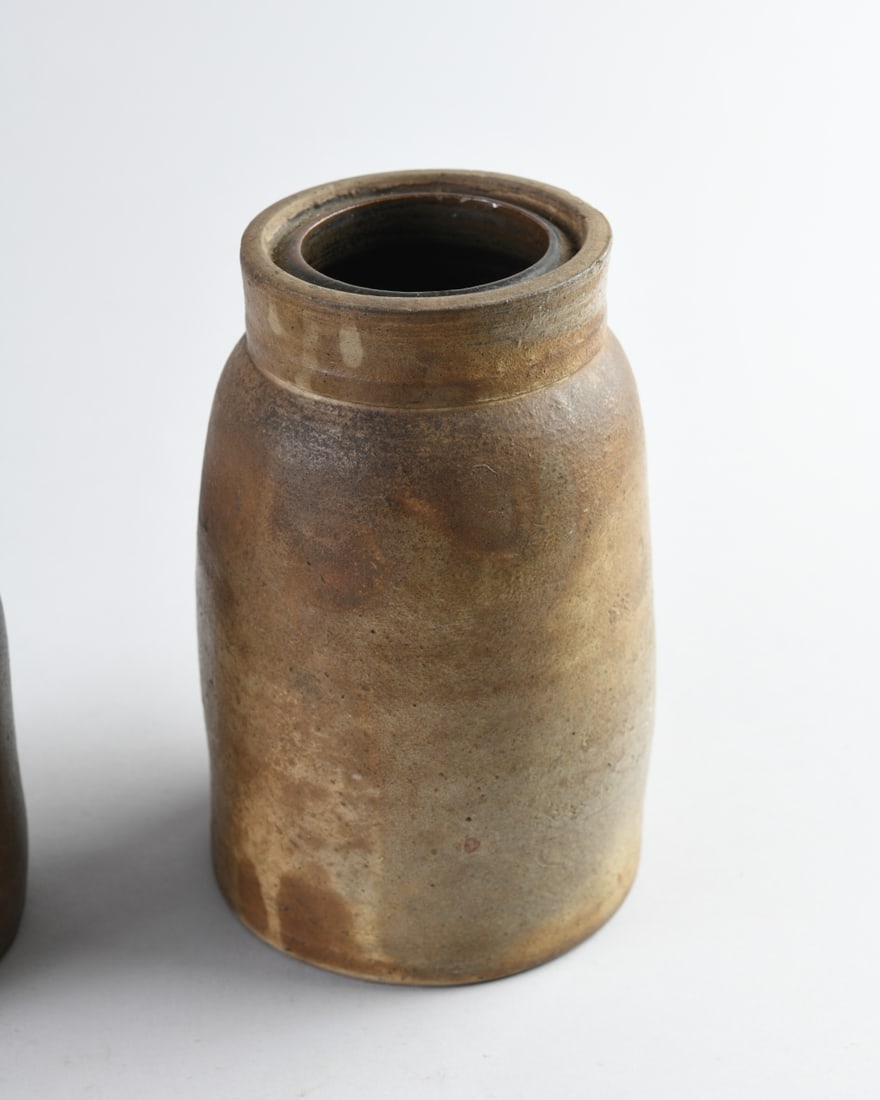 Two 19th C. Stoneware Crock Jars - 6