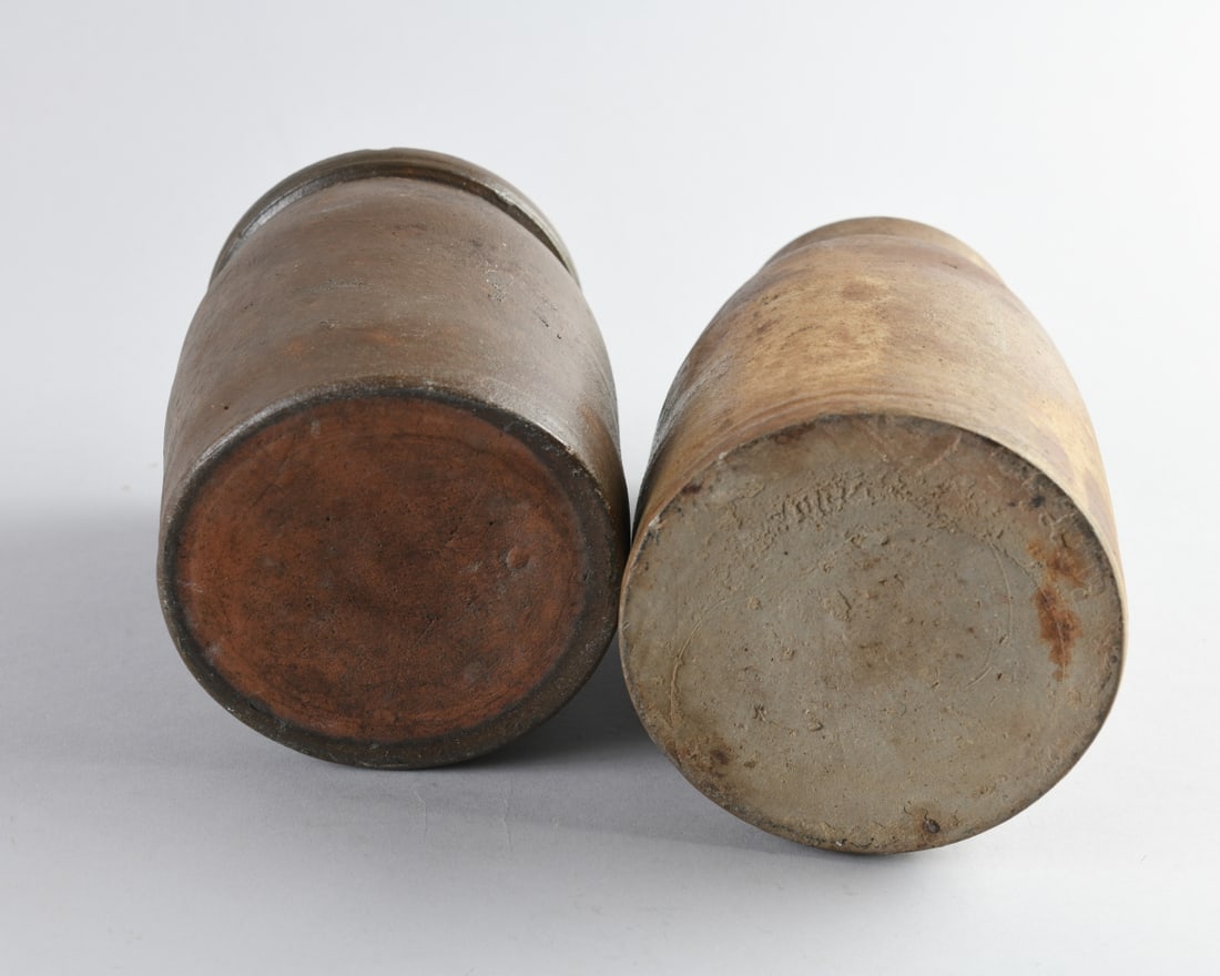 Two 19th C. Stoneware Crock Jars - 8