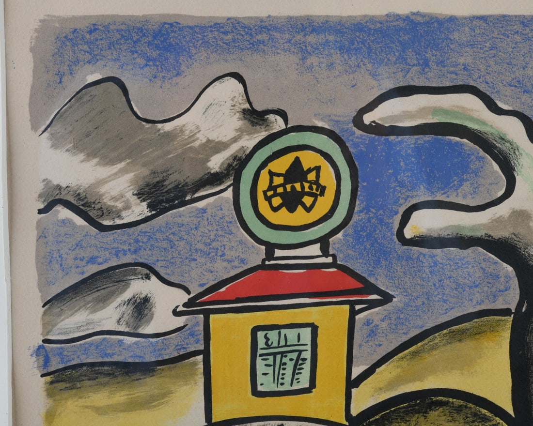 Fernand Leger Signed Lithograph, Gas Station - 8